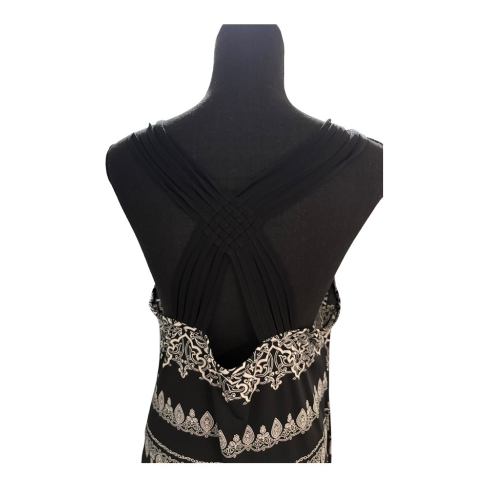 black and white patterned tank dress size XL. - Picture 5 of 7